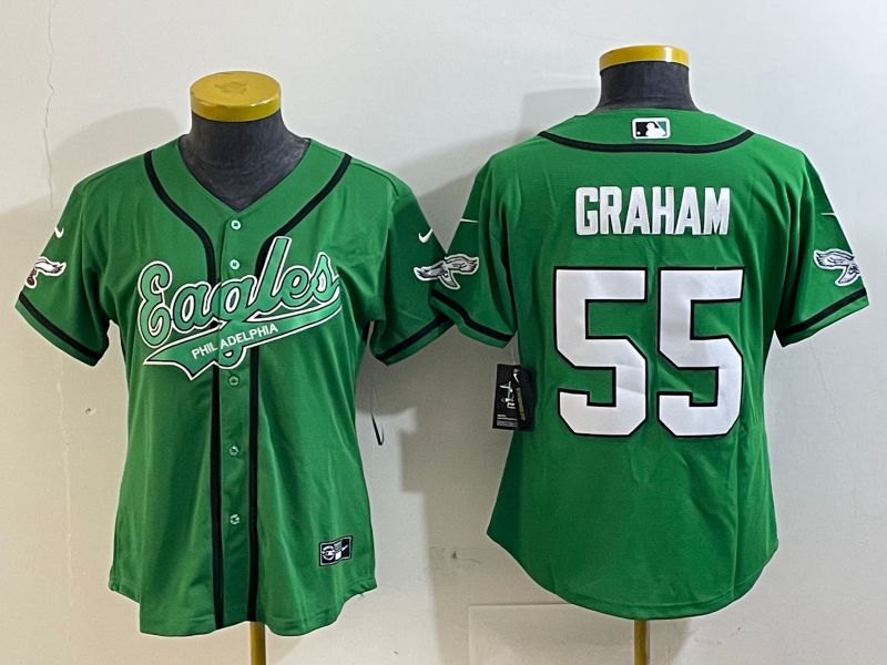 Youth Philadelphia Eagles #55 Graham Green Joint Name 2025 Nike Vapor Limited NFL Jersey style 2